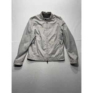 Michael Kors Jacket Mens Medium Gray Travel Engineered Full Zip Windbreaker